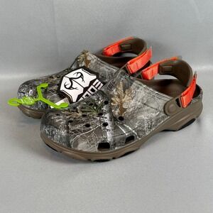 Crocs x Realtree Edge All-Terrain Clogs Mens 11 Walnut Camo Outdoors New NWT